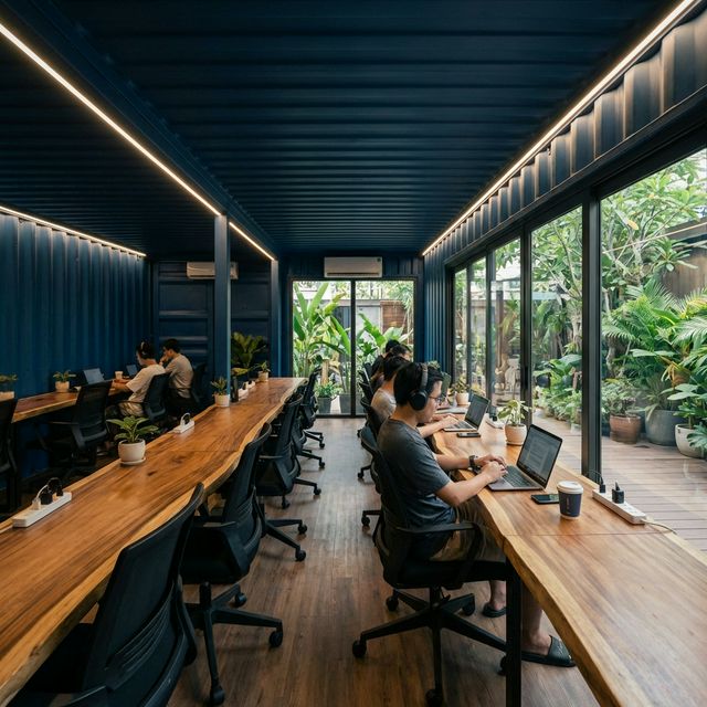 Không gian F&B Container Café — nơi cà phê sạch gặp kiến trúc độc đáo